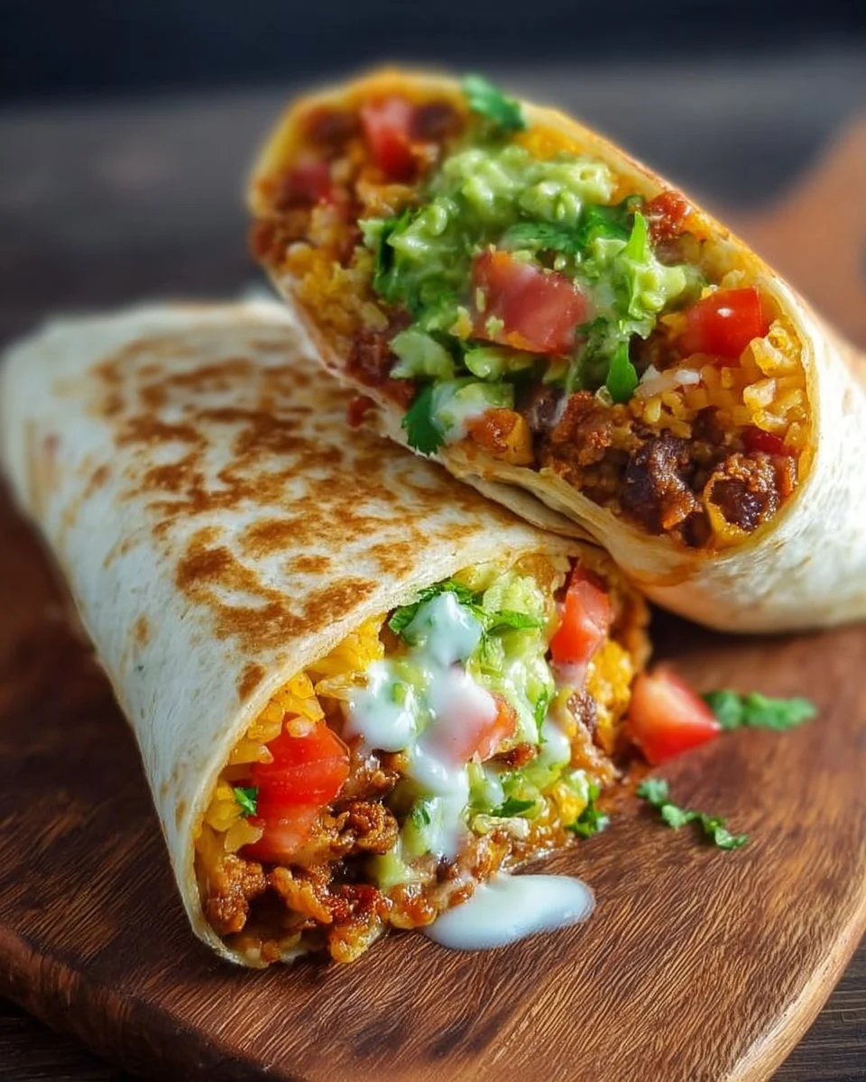 Delicious 10-minute vegan burrito wraps filled with fresh vegetables and beans