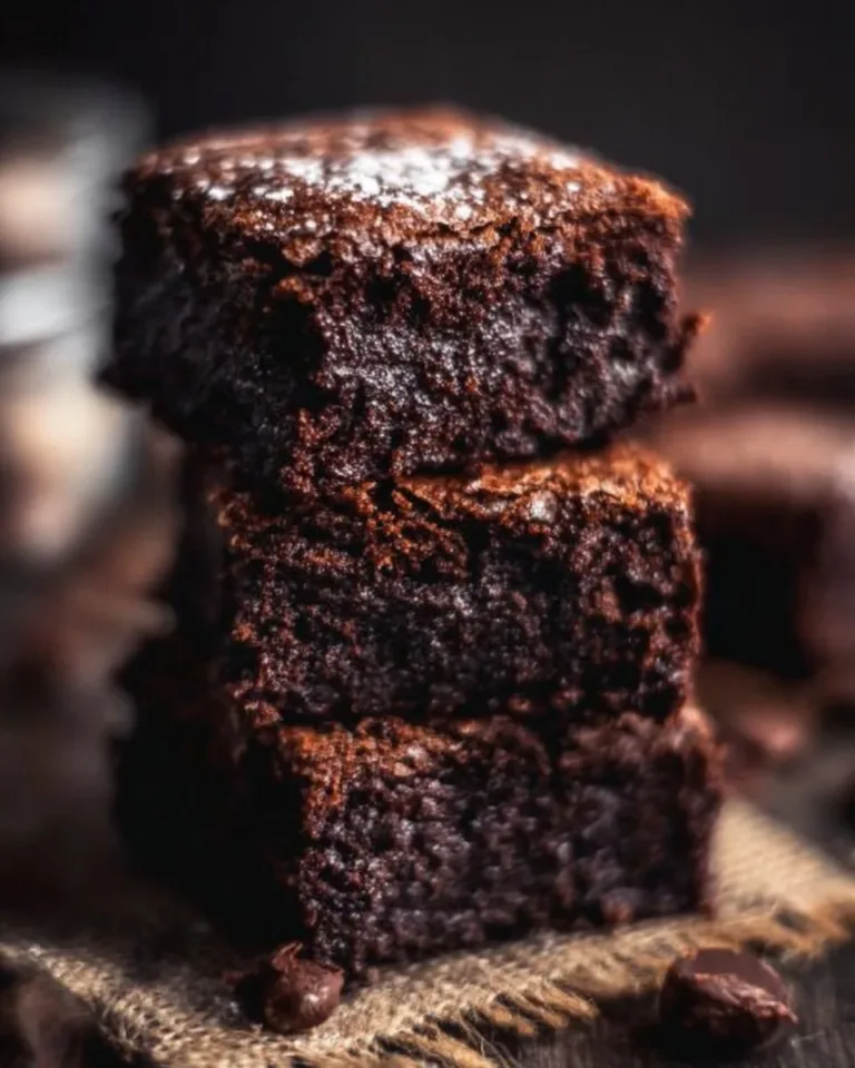 Delicious fudgy brownies baked using the best brownie recipe
