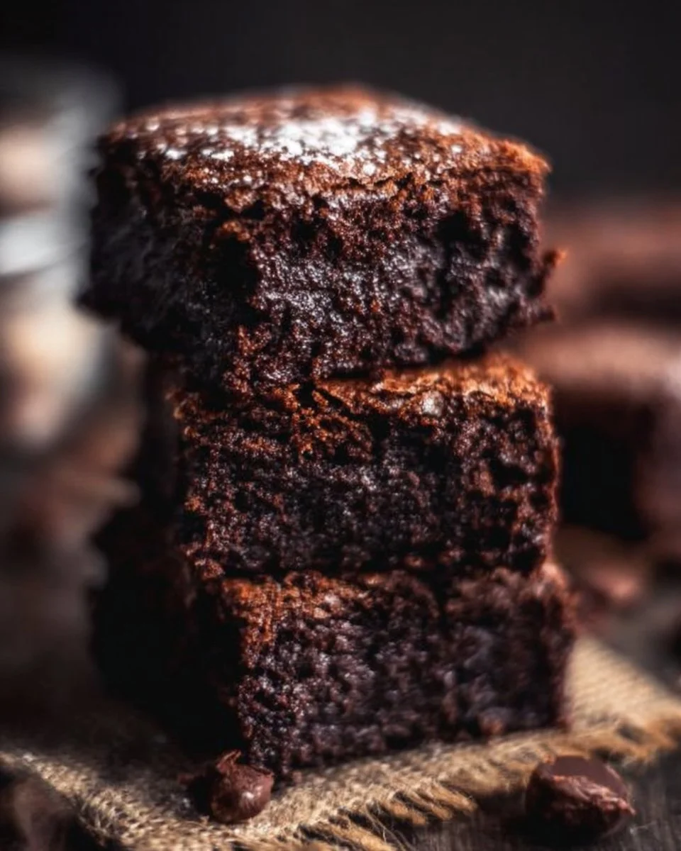 Delicious fudgy brownies baked using the best brownie recipe