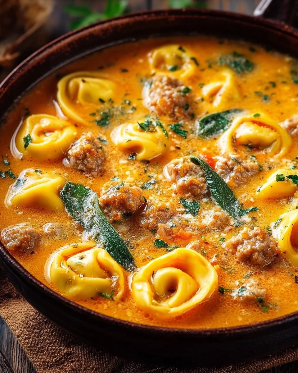 Butternut Squash Sausage Tortellini Soup Recipe