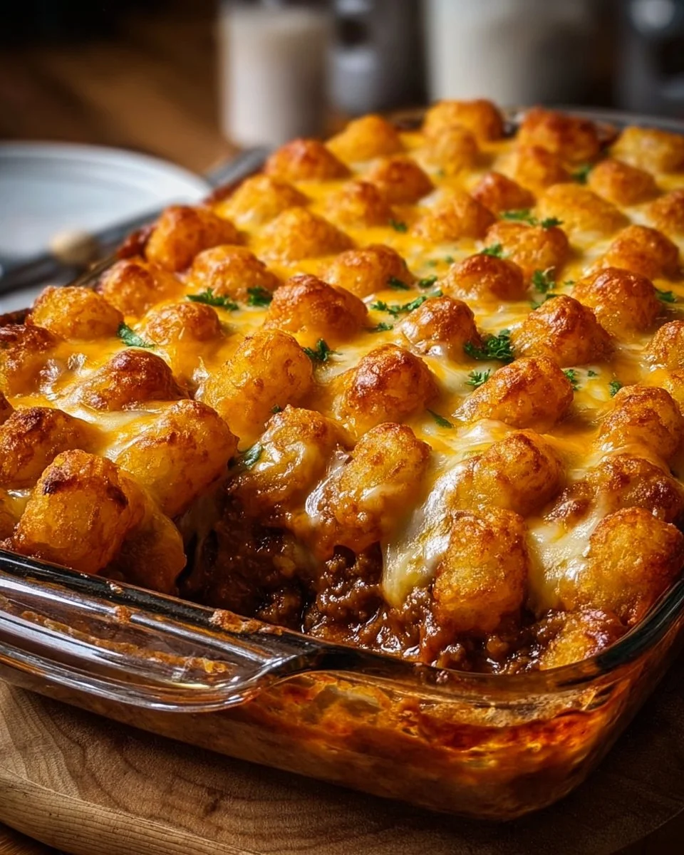 Chili Cheese Tater Tot Casserole: A Family Favorite Dish!