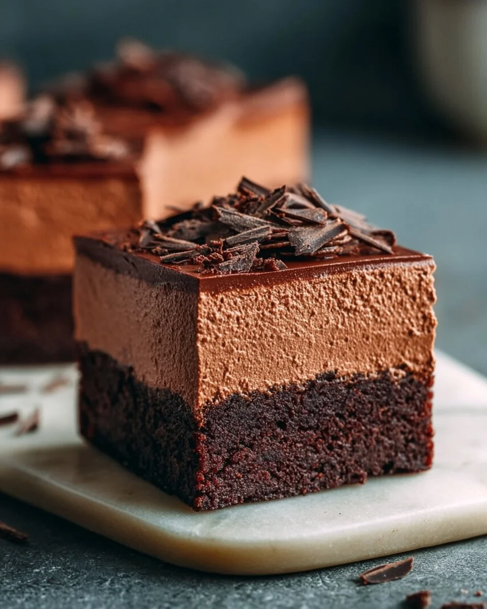 Chocolate Mousse Brownies