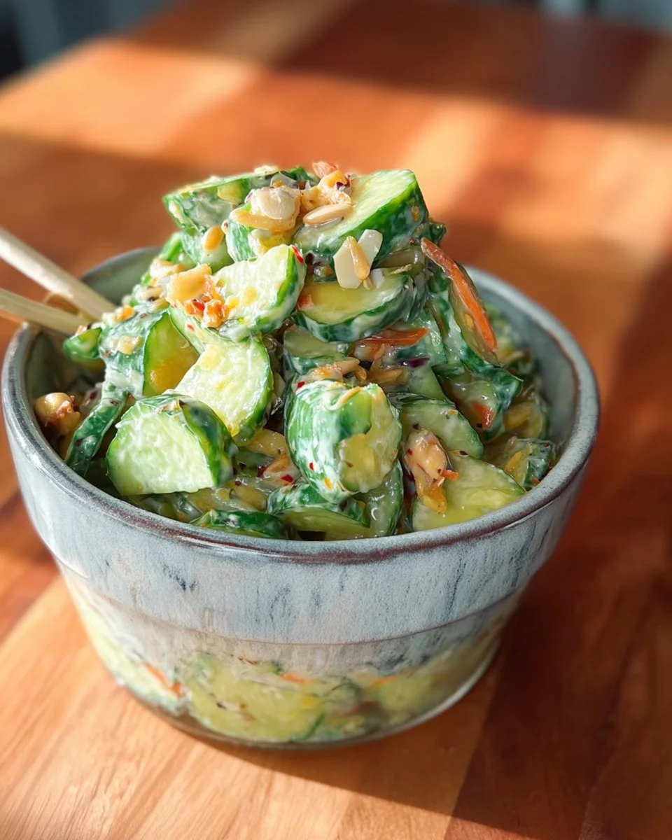 Creamy Asian Cucumber Salad