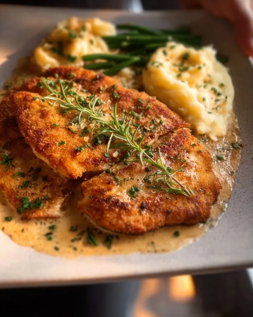 Creamy Chicken Schnitzel