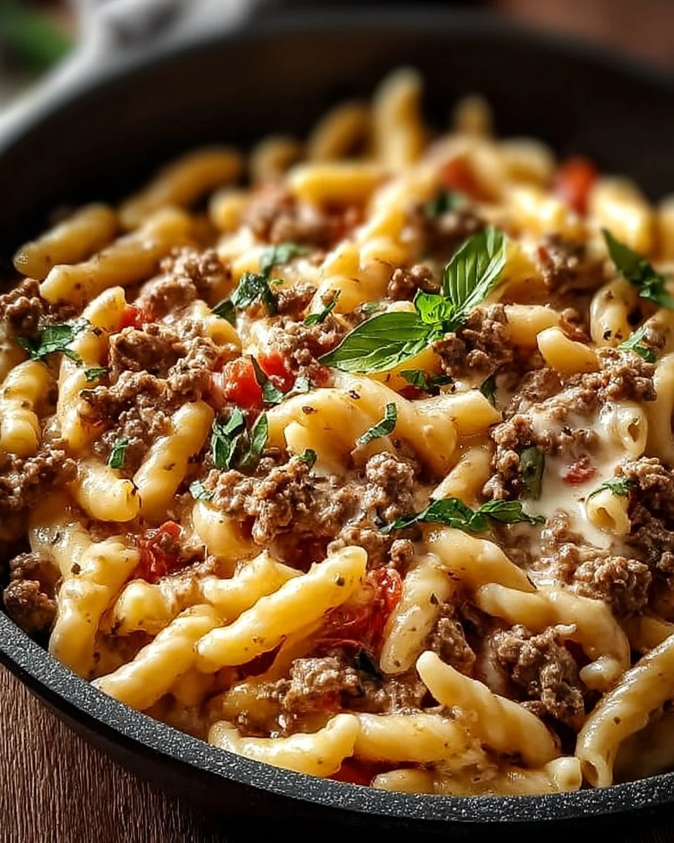 Creamy Rotel Pasta with Ground Beef for Cozy Weeknight Dinners