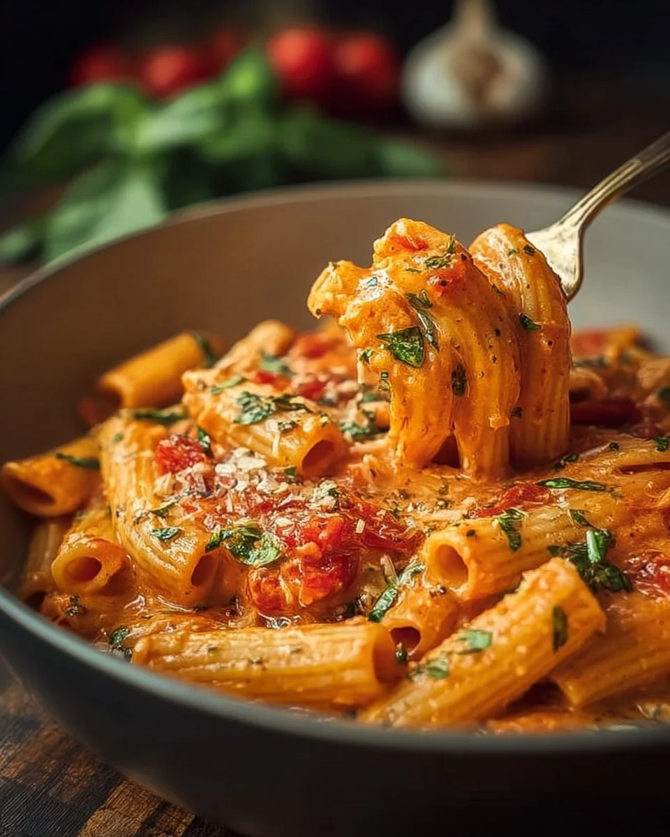 Creamy Tomato Garlic Pasta