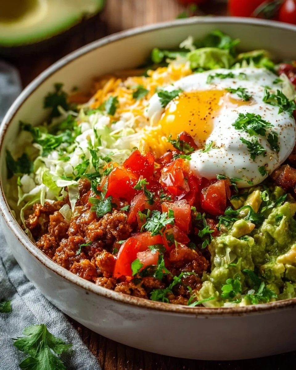 Easy Low Carb Burrito Bowl - 25min Breakfast Protein-Packed