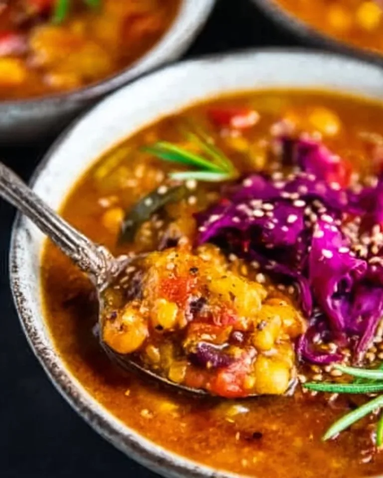 Delicious vegetarian slow cooker recipe with fresh vegetables and spices