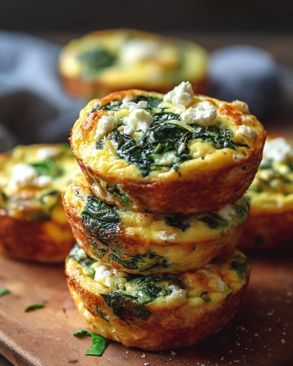 Egg Muffins with Spinach and Feta