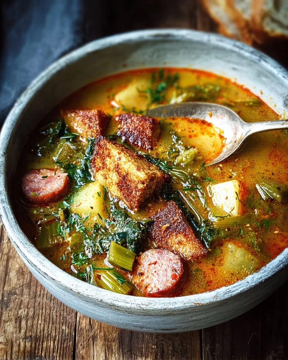 A colorful display of healthy recipes including soups and ingredient-based dishes.