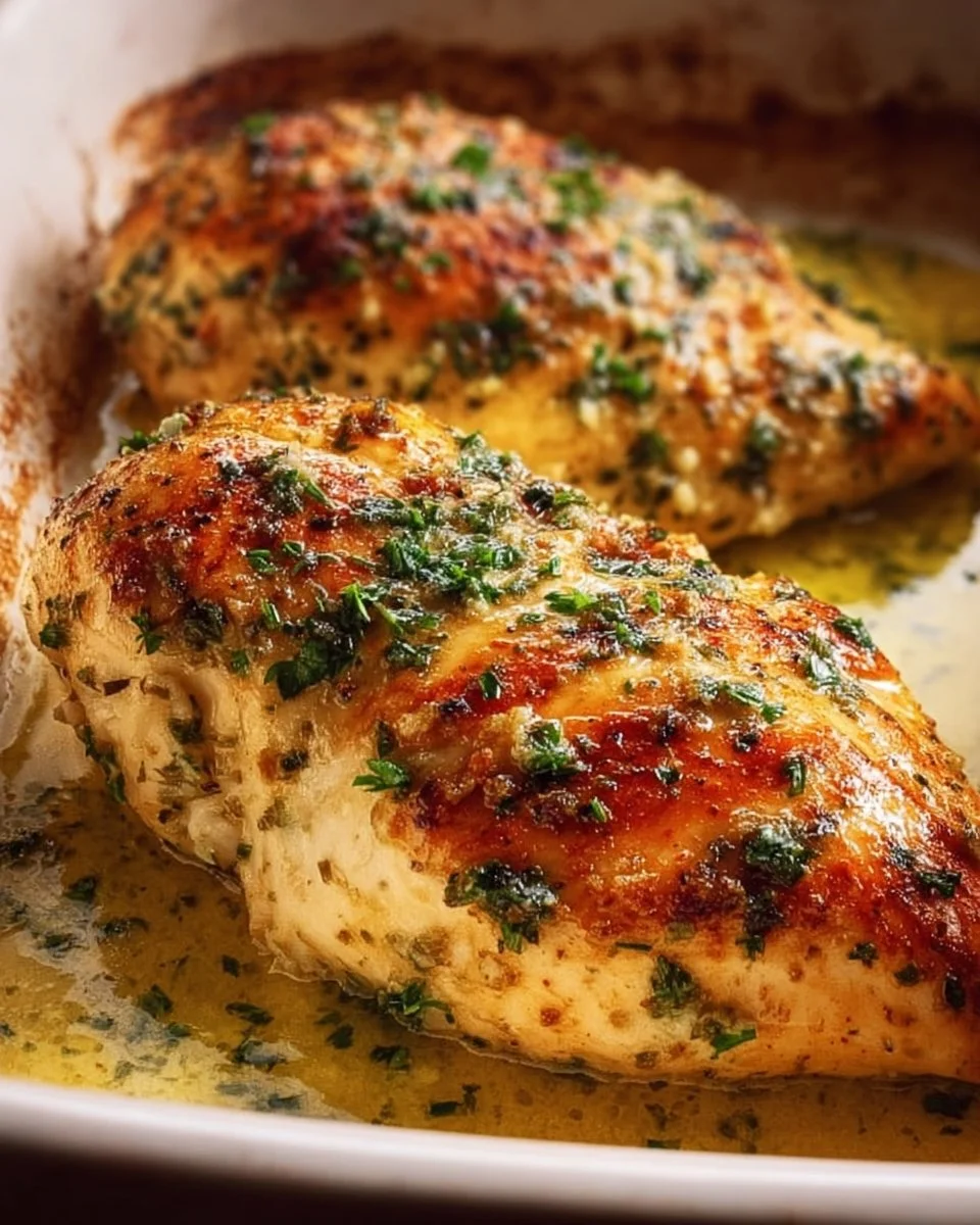 Garlic Butter Baked Chicken Breast