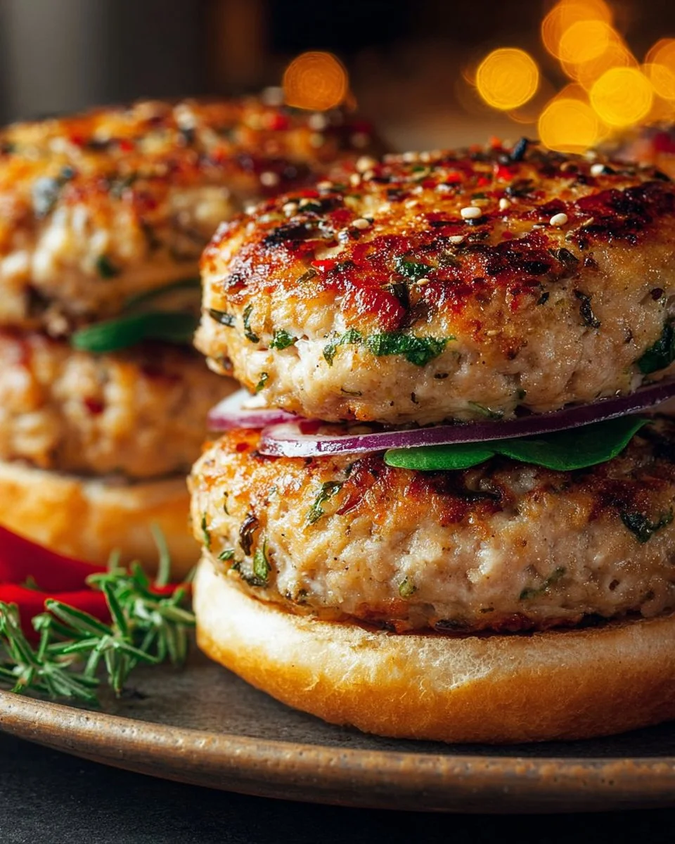 Greek Chicken Burgers
