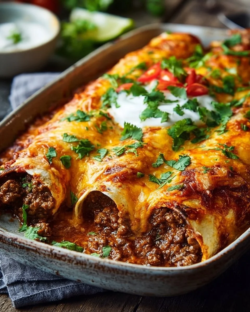 Ground Beef Enchiladas