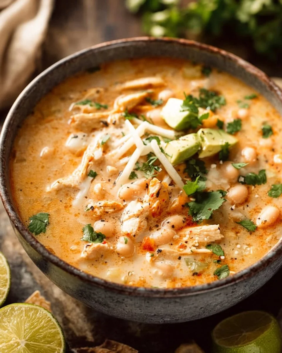 Healthy High Protein White Chicken Chili