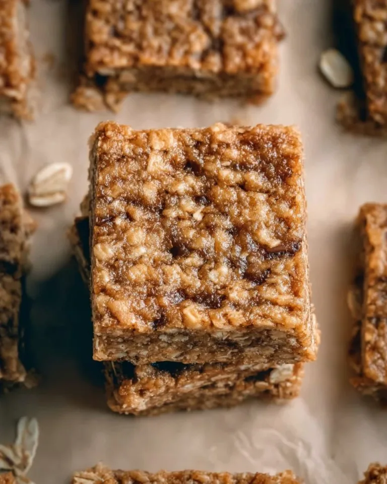 Delicious and healthy oatmeal breakfast bars made with nutritious ingredients