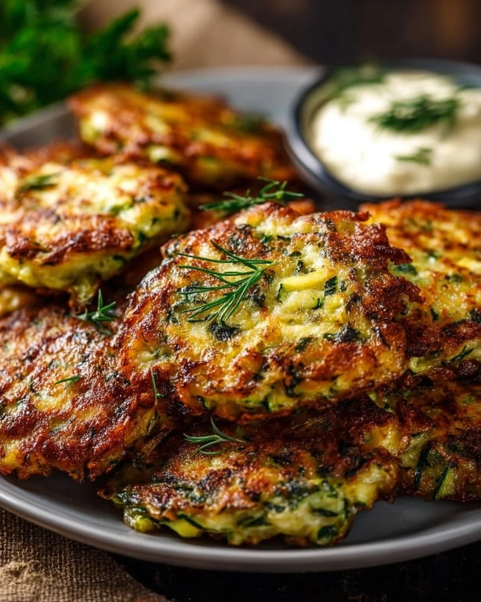 Healthy Zucchini Fritters Side Dish