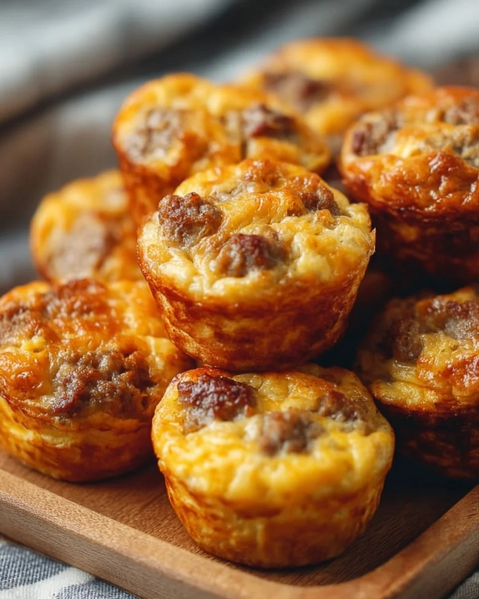 High-Protein Pancake Sausage Mini Muffins