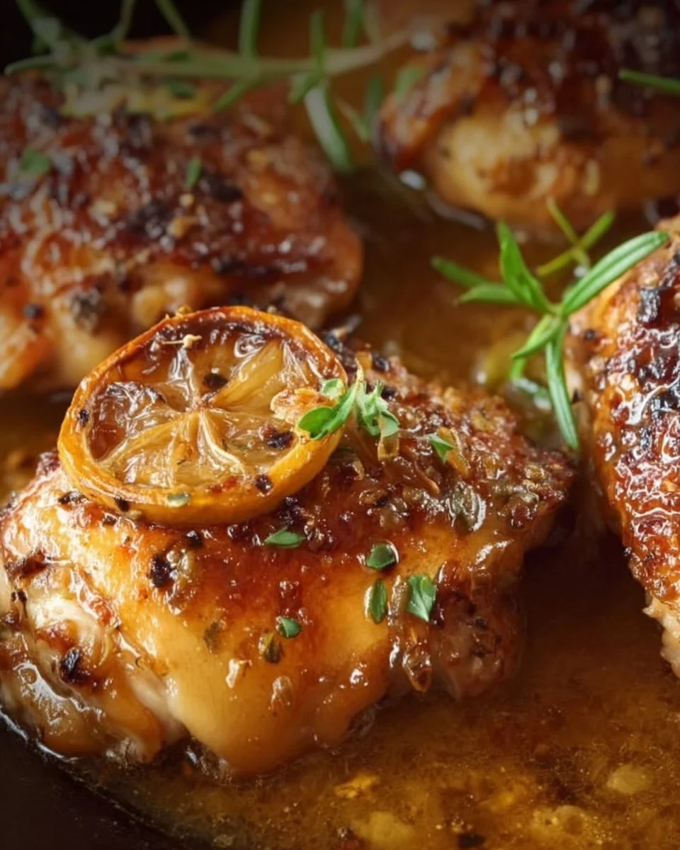 Honey Lemon Pepper Chicken Thighs