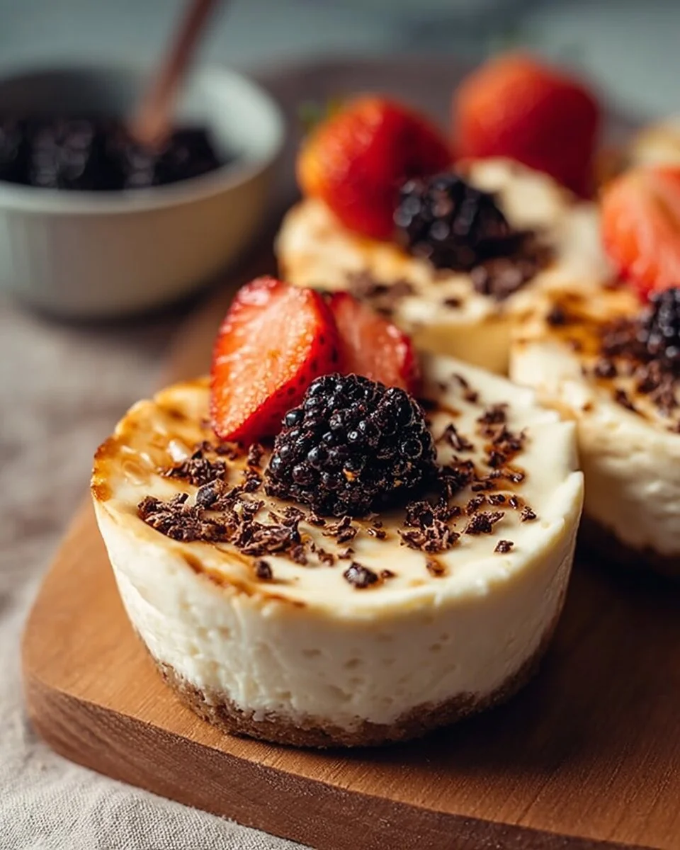 Individual Cottage Cheese Cheesecakes
