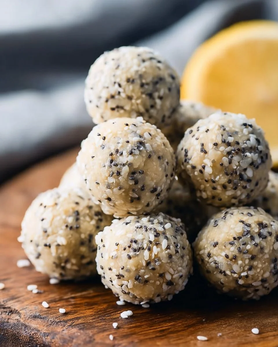 Lemon Poppyseed Protein Balls