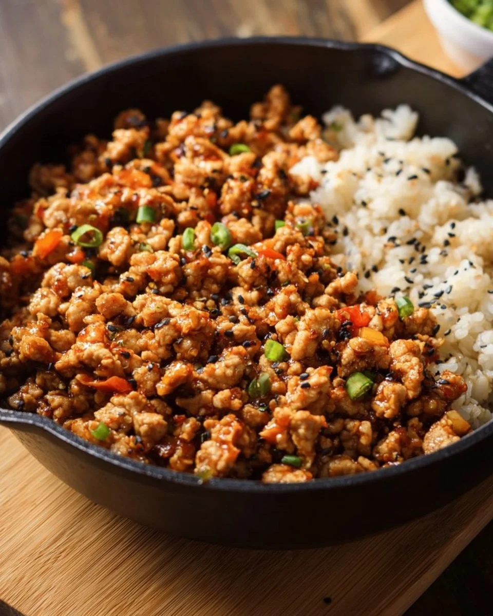 Low Carb Firecracker Ground Chicken
