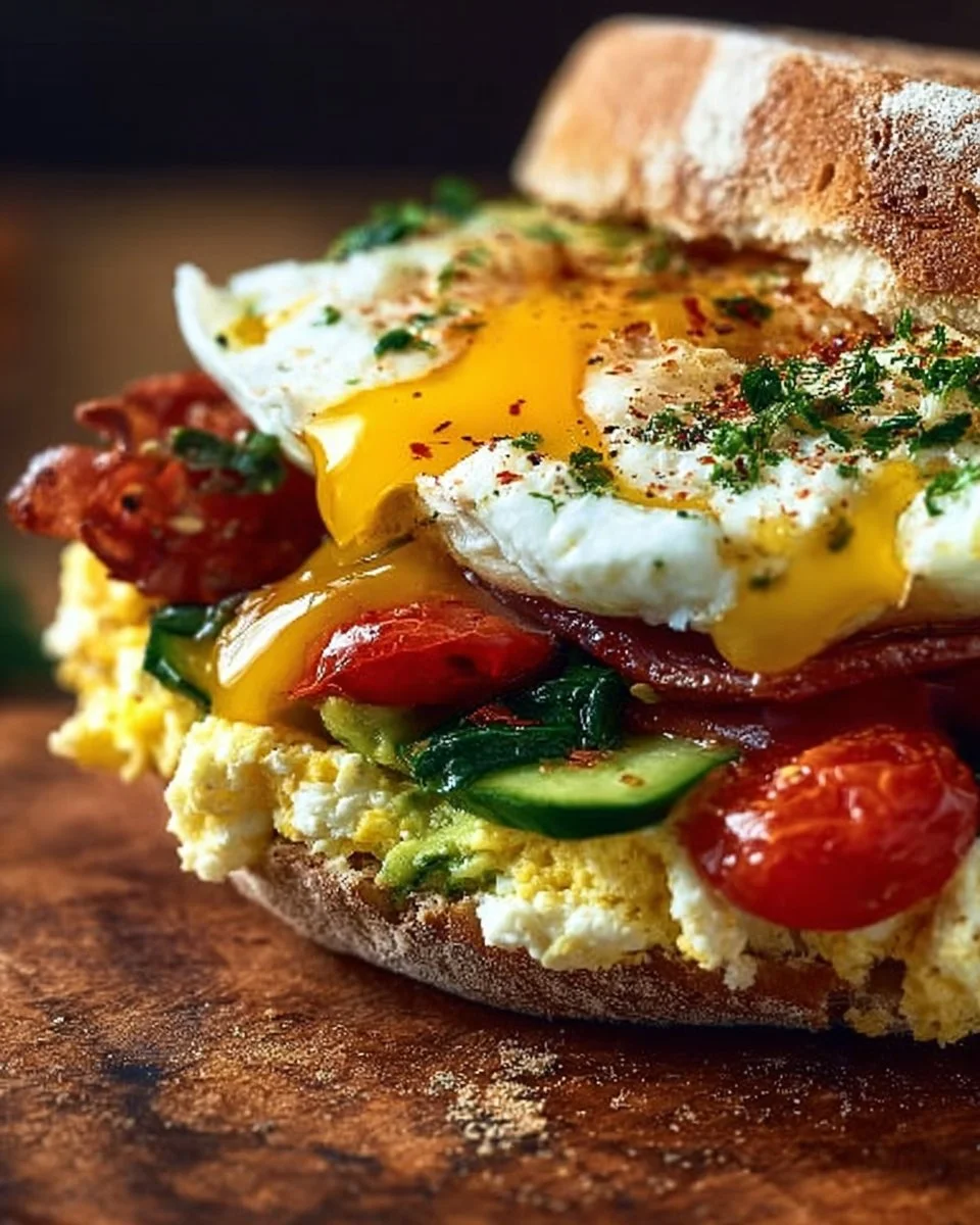 Mediterranean Breakfast Sandwich