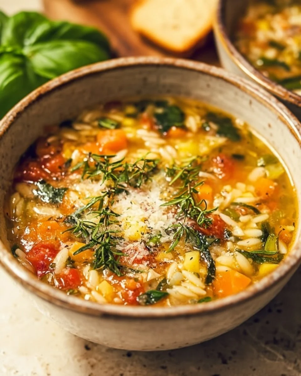 Mediterranean Orzo Soup