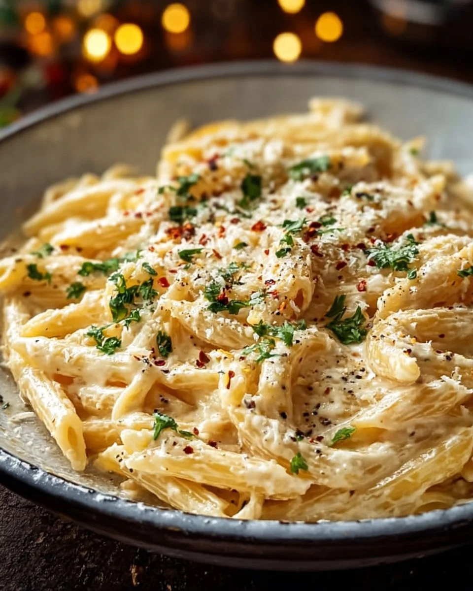 One Pot Creamy Garlic Pasta