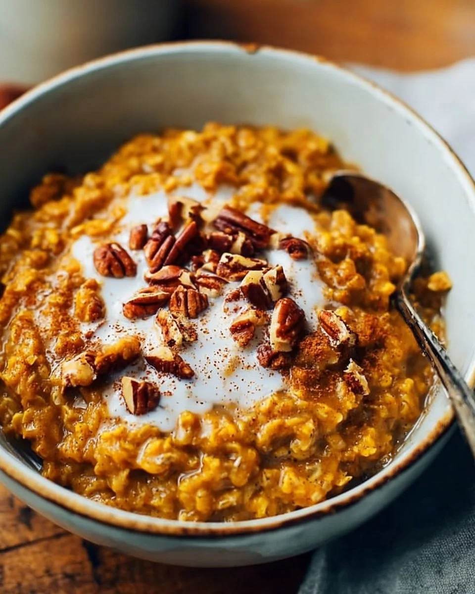 Slow Cooker Pumpkin Pie Oatmeal