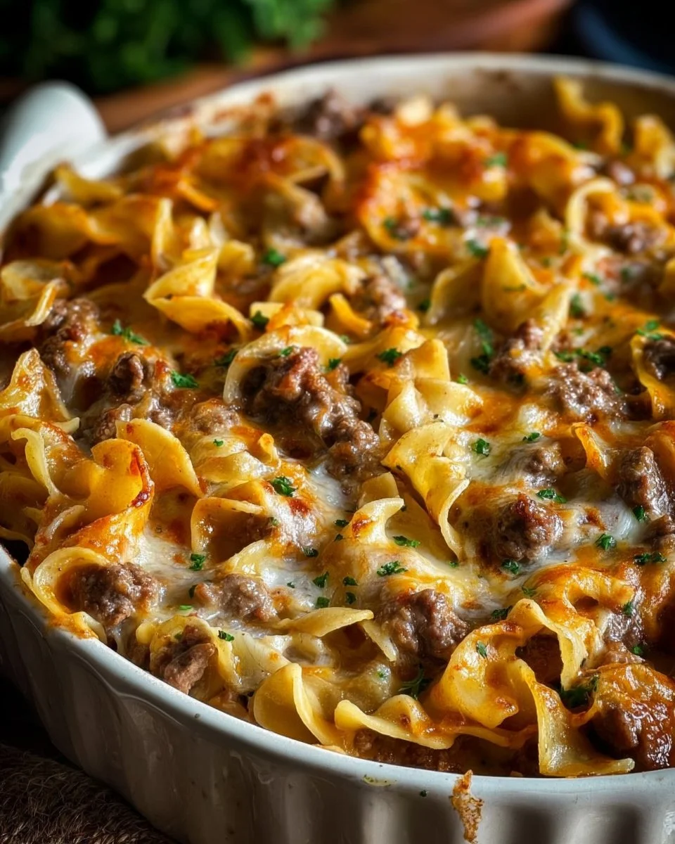 Sour Cream Beef Noodle Casserole