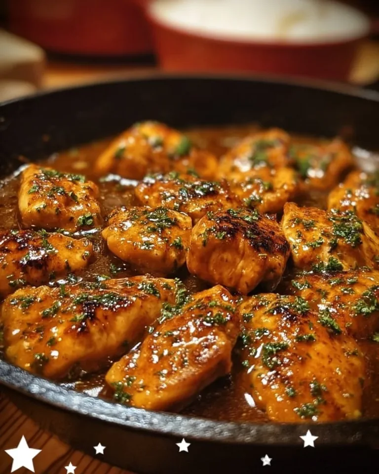 Texas Roadhouse Butter Chicken Skillet served in a cast iron pan