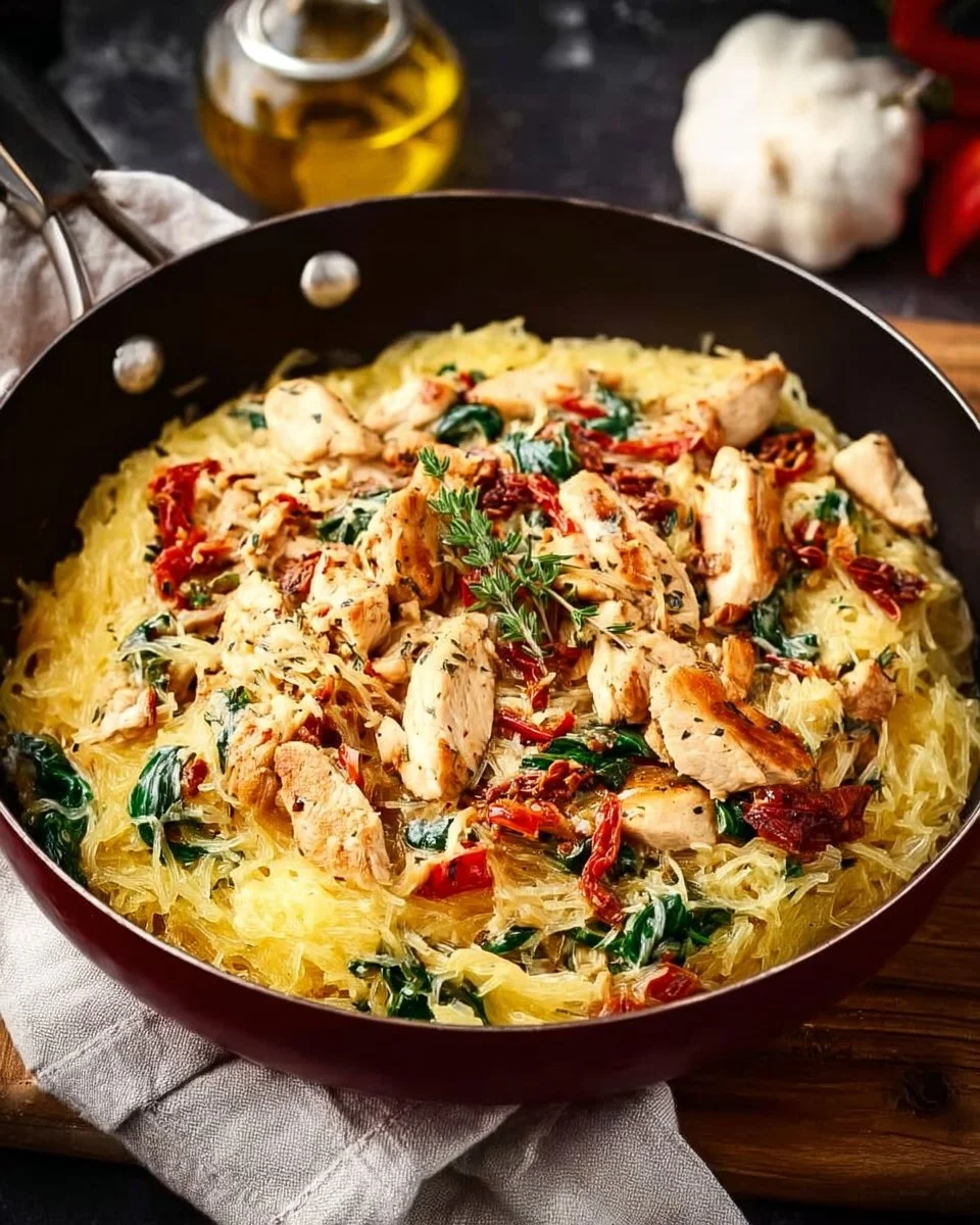 Tuscan Chicken and Spaghetti Squash