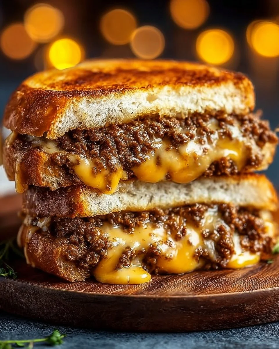 Ultimate Cheesy Ground Beef Melt