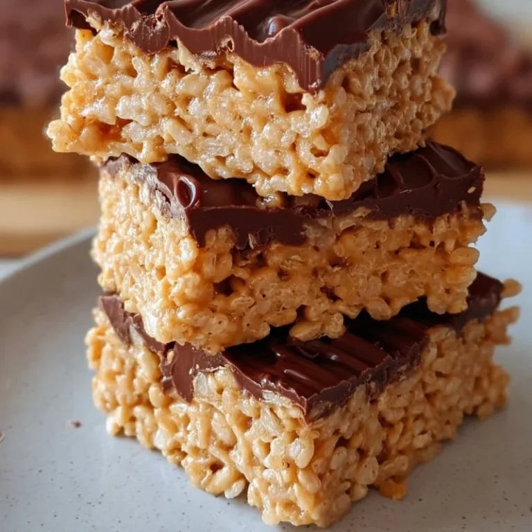 10-Minute Peanut Butter Dessert Bars ready to serve on a plate