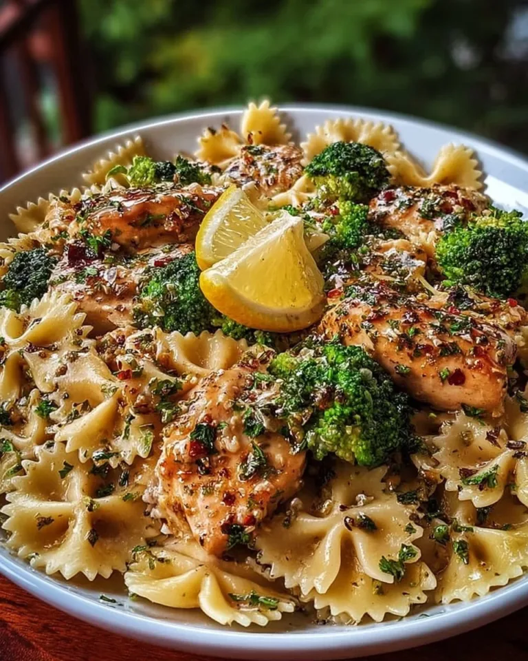 Delicious Cajun Chicken Pasta with bowtie noodles in a creamy sauce