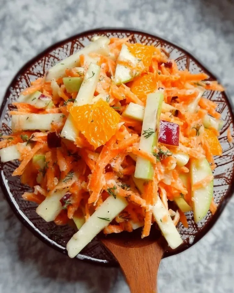 Fresh Carrot Apple Salad with vibrant carrots and crisp apples
