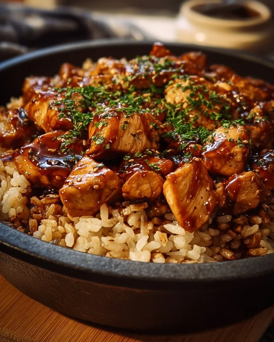Honey BBQ Chicken and Rice