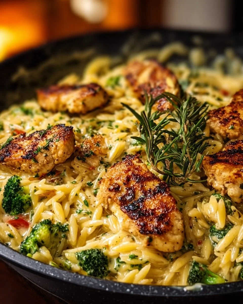 Lemon Pepper Chicken Orzo
