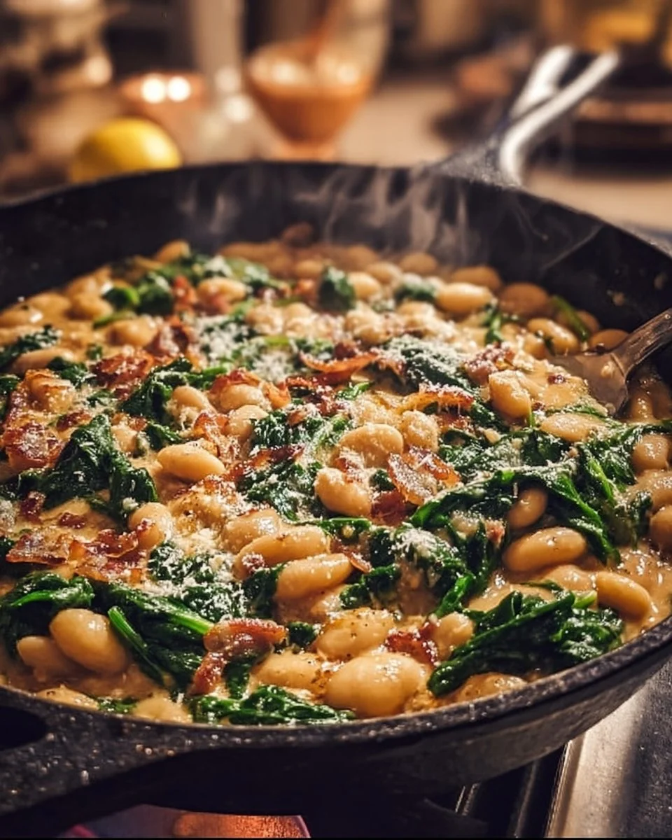 Marry Me White Bean & Spinach Skillet