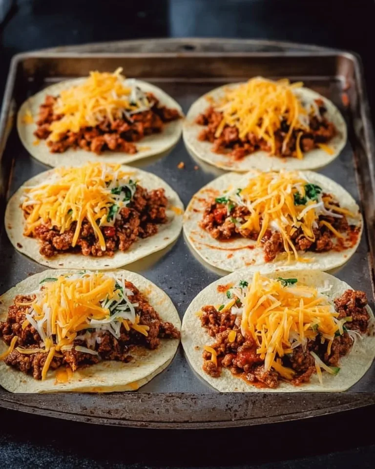 Easy and delicious sheet pan tacos ready to serve for a quick meal.