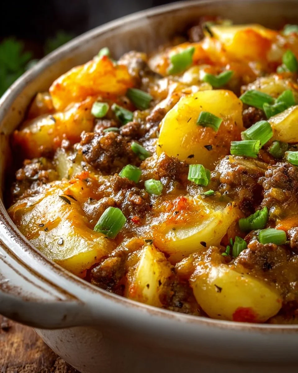 Crockpot Hamburger Potato Casserole