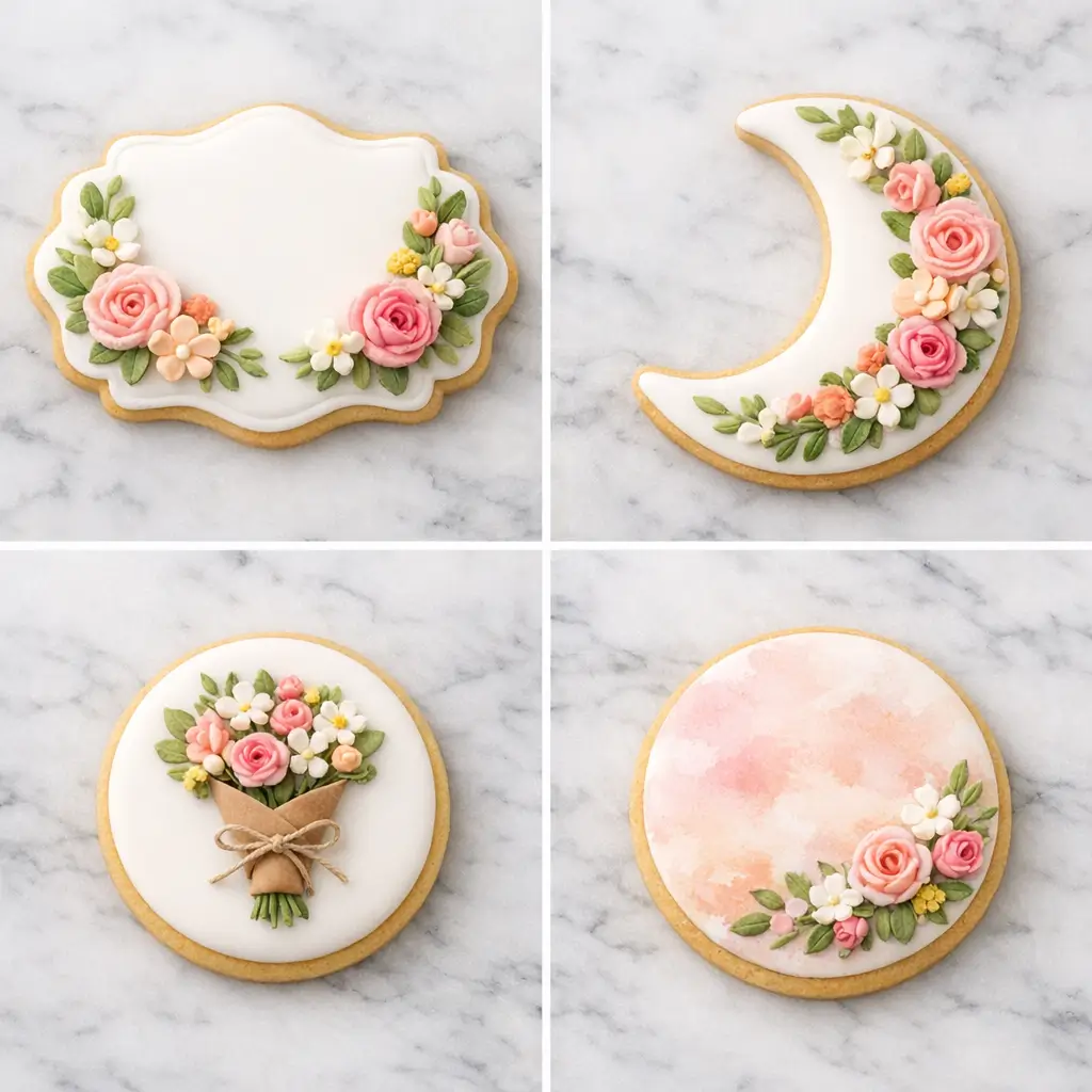baby in bloom cookies design ideas collage