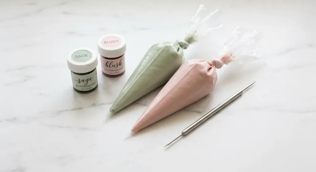 tools for baby in bloom cookies royal icing decorating